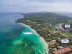 Close by all the key areas of Roatan